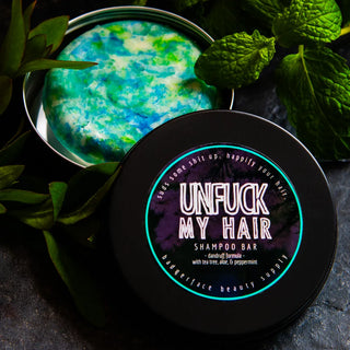 Ditch the flakes with this anti-dandruff shampoo bar, made by Badgerface Beauty Supply.