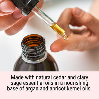 This natural beard oil is made with argan and apricot kernel oils.