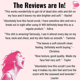 Find the best natural face scrub online. Read positive reviews of this Brightening Face Scrub today.