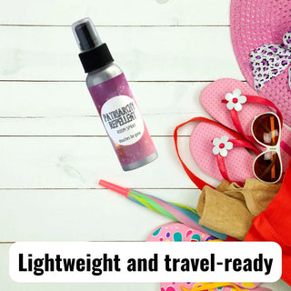 Weighing less than a deck of cards, our body spray for travel is ready to go when you are.