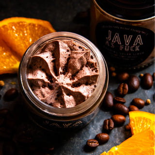 Enjoy the creamy texture of this all natural coffee body scrub, made with pure shea butter.
