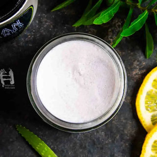 Experience the creamy texture of this hand scrub for men, made with aloe butter.