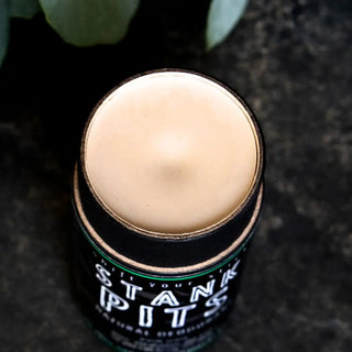 Badgerface Beauty Supply's eco friendly deodorant is available in a refreshing tea tree, sage, eucalyptus, and peppermint scent.