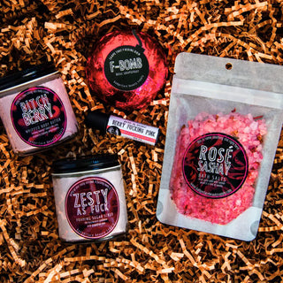 Bath salts, bath bomb, body butter: it's all here, ready to nourish dry skin in this funny best friend gift.
