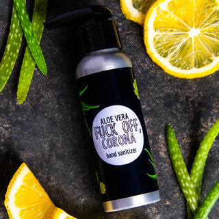 This Hand sanitizer with aloe is made to nourish your hands while keeping them germ-free.