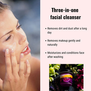 This three-in-one cleanser for dry skin will remove dirt and dust from pores.