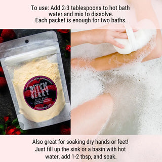 Use this natural milk bath to nourish dry skin, hands, or feet.