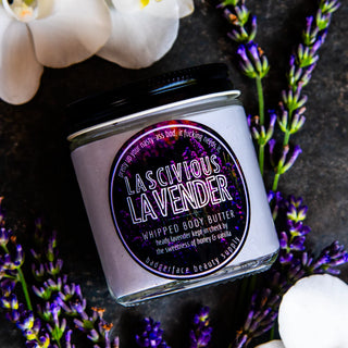 This lavender shea butter features a blended base of shea butter, coconut oil, and sunflower oil scented with lavender, honey, and vanilla.