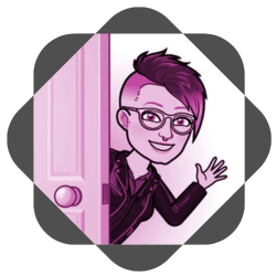 Funny team emoji with pink mohawk.