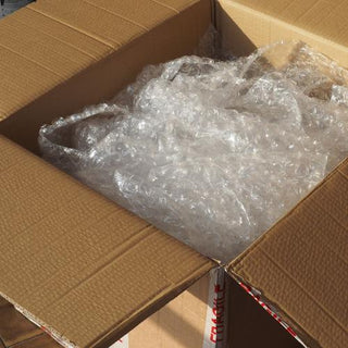 Packaging materials donated by the community are reused by Badgerface Beauty Supply.