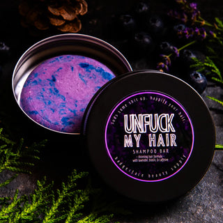 Reinvigorate thinning hair with this natural shampoo bar from Badgerface Beauty Supply.