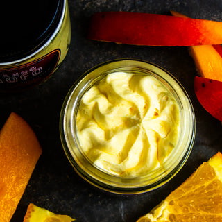 Experience the shea butter benefits for dry skin with this mango body butter.