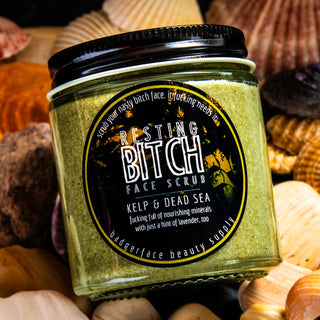 The nourishing minerals in our smoothing face scrub will make your skin glow.