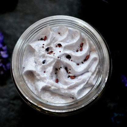 This Lascivious Lavender Body Butter. will elevate your skincare routine by incorporating a natural Body butter. It's made by Badgerface Beauty Supply