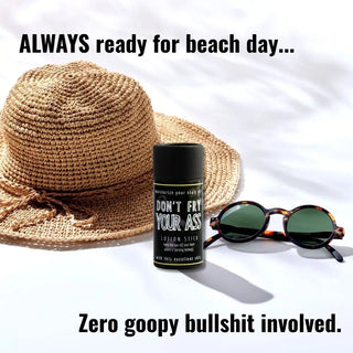Our solid sunscreen stick breezes through TSA and won't leave a goopy mess in your bag.