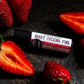 Experience strawberry lip balm made with the natural goodness of shea butter.