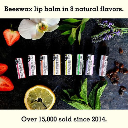 Enjoy all of Badgerface Beauty Supply's natural lip balm flavors.