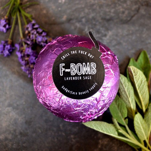 This Chill the Fuck Out Bath Bomb. will elevate your skincare routine by incorporating a natural Bath bomb. It's made by Badgerface Beauty Supply