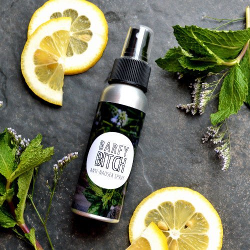 This Barfy Bitch Anti-Nausea Spray. will elevate your skincare routine by incorporating a natural Body spray. It's made by Badgerface Beauty Supply