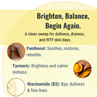 Refresh, renew, and revive tired skin with this brightening facial toner.