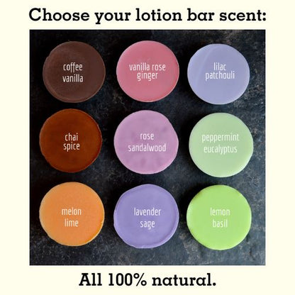 Which natural lotion bar flavor will you pick for your bath gift set for feminists?