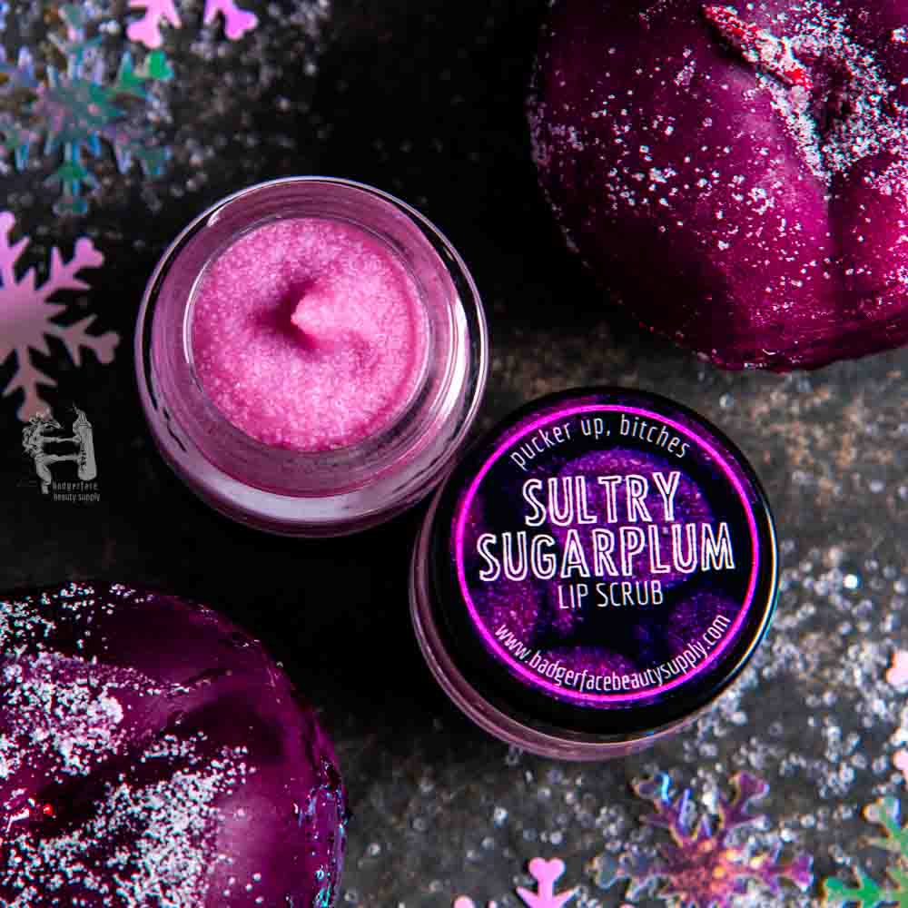 Treat your sad-ass lips! This Christmas lip scrub exfoliates and hydrates with a creamy, delicious texture. It's pure Christmas magic. Shop now! 🎄✨