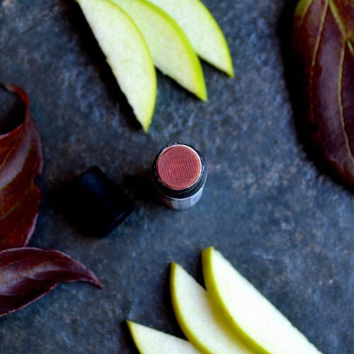 This apple cider lip balm, made with shea butter, has a decadent, creamy texture.