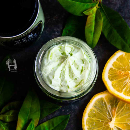 Enjoy the creamy texture of this green tea body scrub, made with shea butter and pure green tea extract.