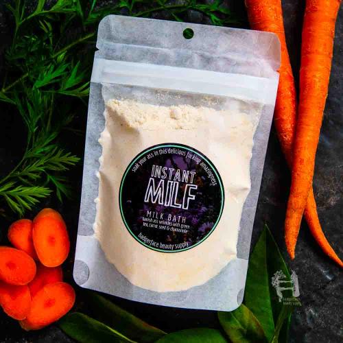 This Funny MILF Gift for Mom. will elevate your skincare routine by incorporating a natural Milk bath. It's made by Badgerface Beauty Supply