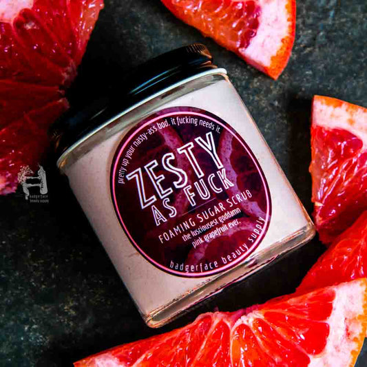 Embrace the antioxidant magic of pink grapefruit with this grapefruit body scrub.