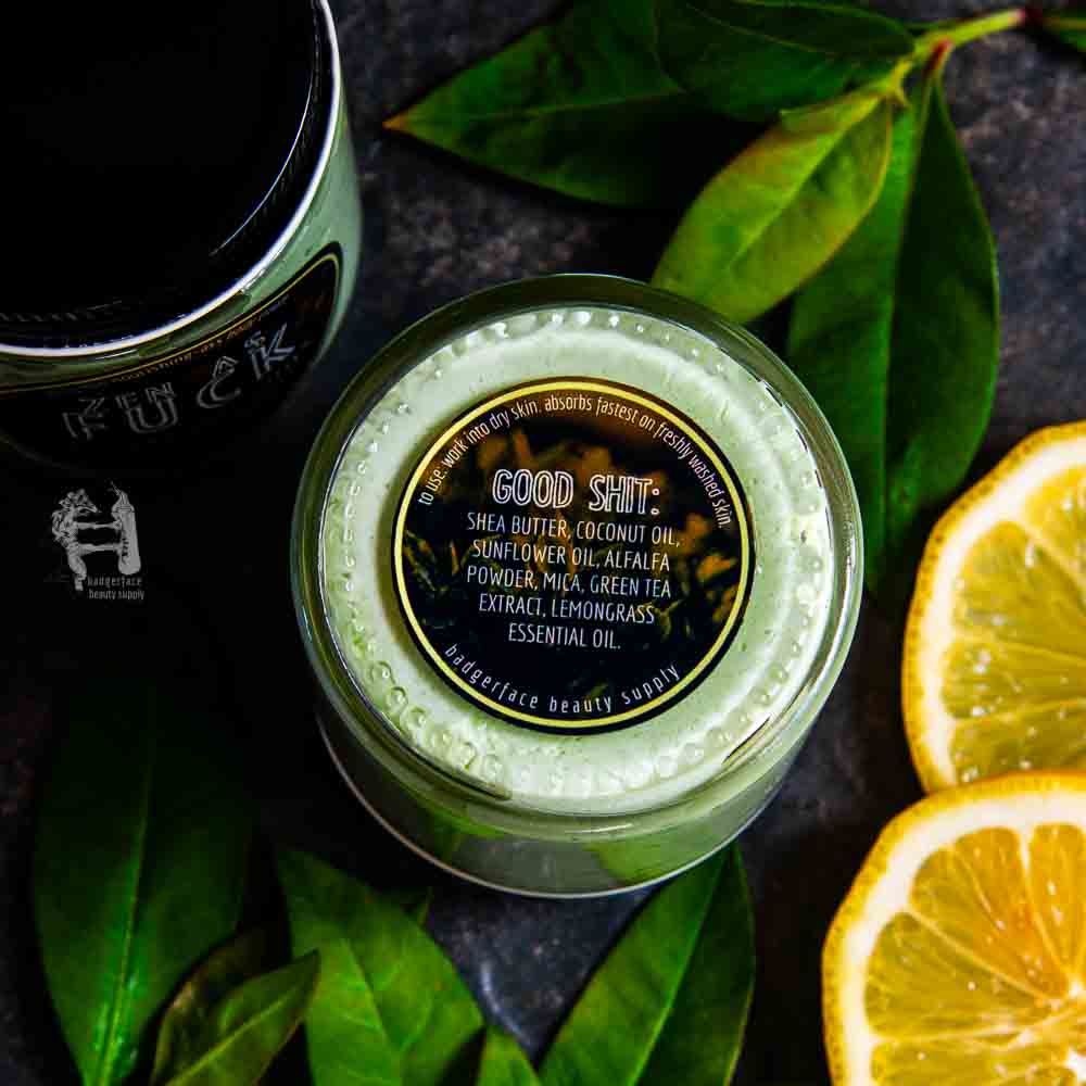 This green tea body butter is made with natural ingredients like shea butter and green tea extract.