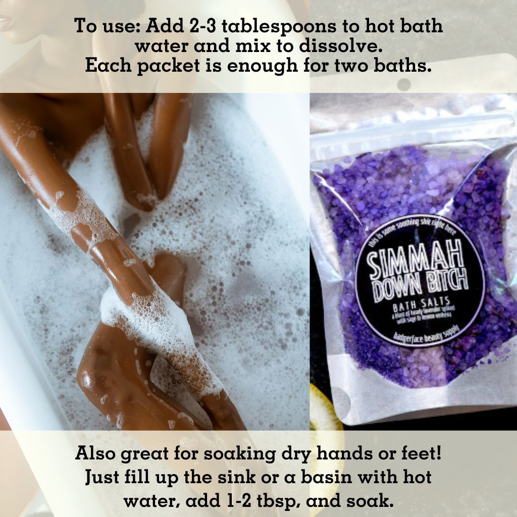 This Natural Lavender Bath Salts. will elevate your skincare routine by incorporating a natural Bath salt. It's made by Badgerface Beauty Supply