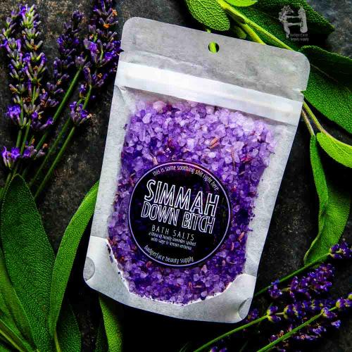 This Lavender Bath Salts. will elevate your skincare routine by incorporating a natural Bath salt. It's made by Badgerface Beauty Supply