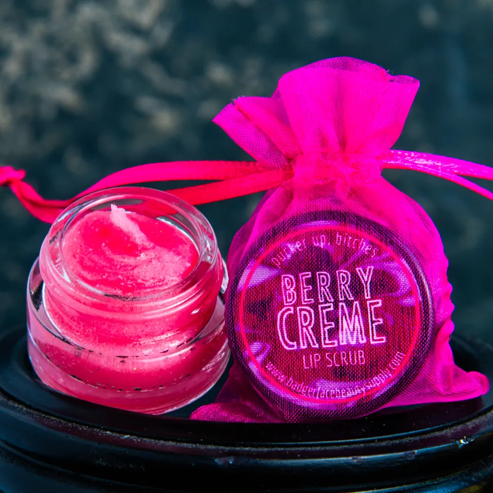 Raspberry Lip Scrub for Irresistible Softness. – Badgerface Beauty