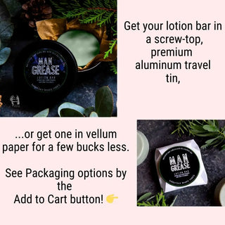 Grab the perfect travel moisturizer with this solid lotion bar packaged in a travel tin.
