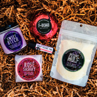 This MILF gift set will help elevate her bath time routine while giving a dose of snarky humor.