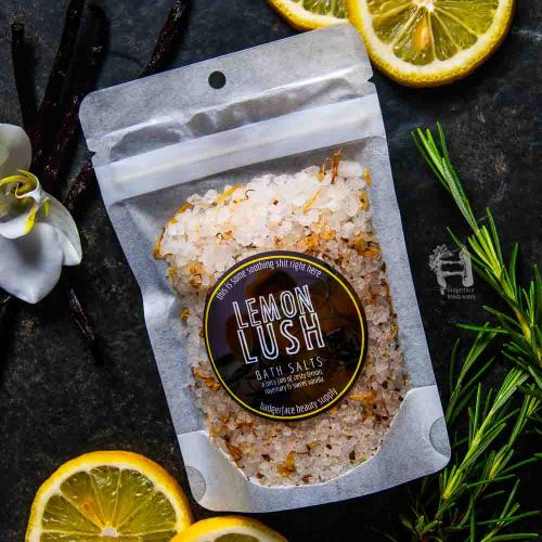 This Mediterranean Sea Salt Soak. will elevate your skincare routine by incorporating a natural Bath salt. It's made by Badgerface Beauty Supply