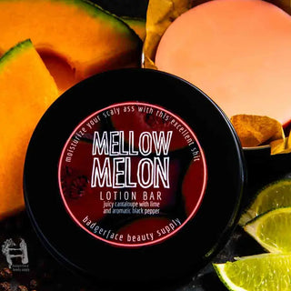 Banish dry skin with this melon body lotion bar, made by Badgerface Beauty Supply.