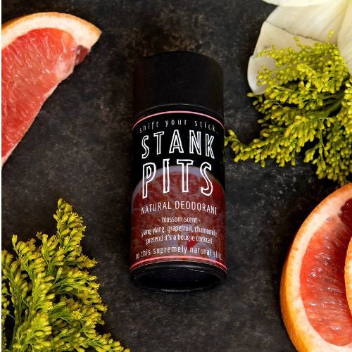 This Stank Pits Natural Deodorant ~ Blossom Scent will elevate your skincare routine by incorporating a natural Natural deodorant. It's made by Badgerface Beauty Supply