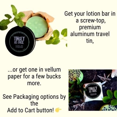 This Natural Peppermint Massage Bar. will elevate your skincare routine by incorporating a natural Lotion bar. It's made by Badgerface Beauty Supply