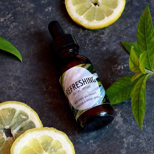 This Refreshing Facial Serum. will elevate your skincare routine by incorporating a natural Serum. It's made by Badgerface Beauty Supply
