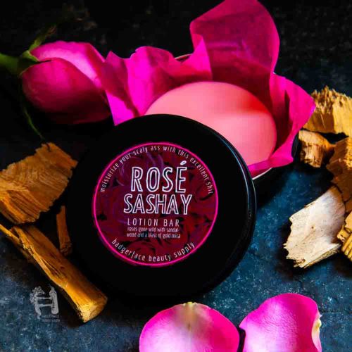 This solid rose lotion bar will transport you with its exotic scent.