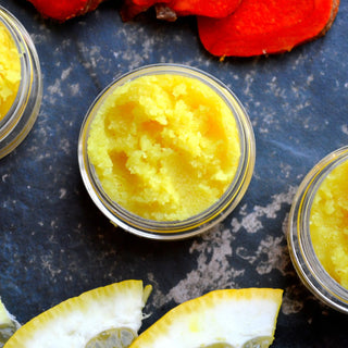 This brightening turmeric lip scrub will nourish and exfoliate dry, dull lips.