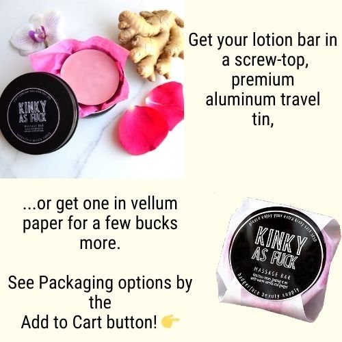 This Natural Vanilla Rose Massage Bar. will elevate your skincare routine by incorporating a natural Lotion bar. It's made by Badgerface Beauty Supply